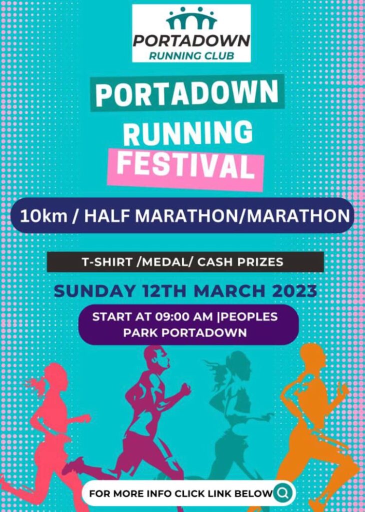 Portadown Running Festival 10k, Half and Full Marathon 2025